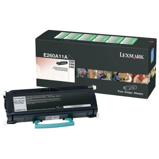 Picture of Lexmark E260A11A OEM Black Toner Cartridge