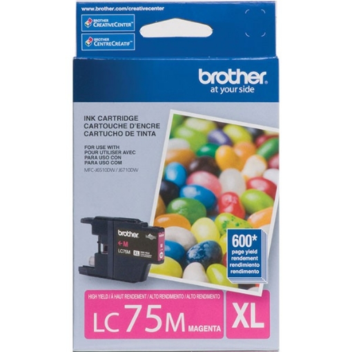 Picture of Brother LC-75M OEM High Yield Magenta Inkjet Cartridge