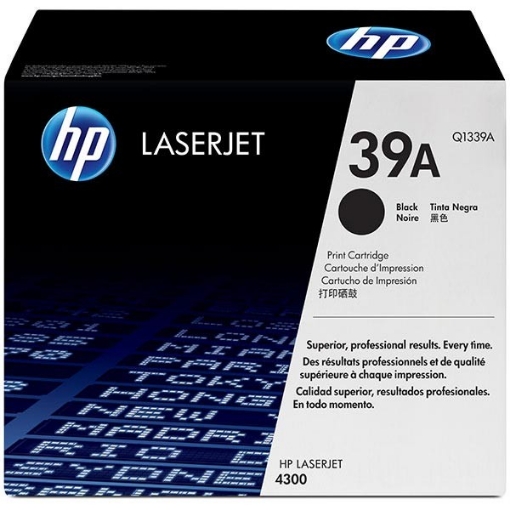 Picture of HP Q1339A (HP 39A) OEM High Yield Black Toner Cartridge