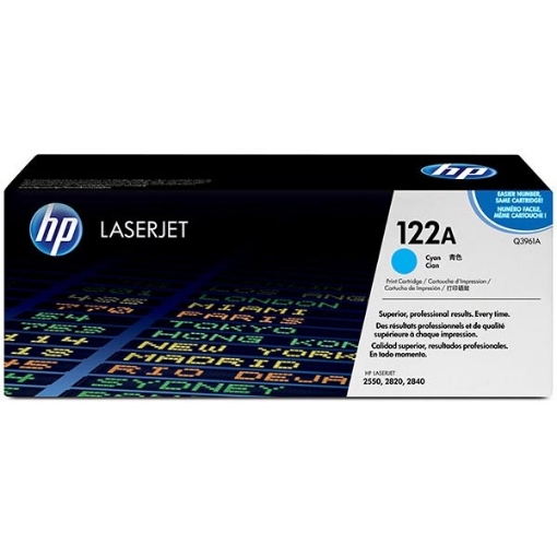 Picture of HP Q3961A (HP 122A) OEM Cyan Toner Cartridge