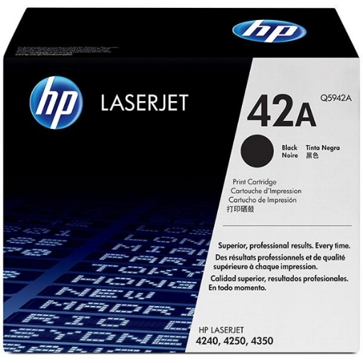 Picture of HP Q5942A (HP 42A) OEM Black Toner Cartridge