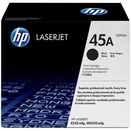 Picture of HP Q5945A (HP 45A) OEM High Yield Black Toner Cartridge