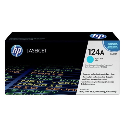 Picture of HP Q6001A (HP 124A) OEM Cyan Toner Cartridge