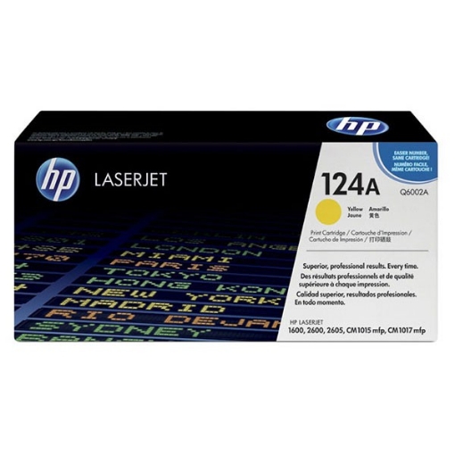 Picture of HP Q6002A (HP 124A) OEM Yellow Toner Cartridge