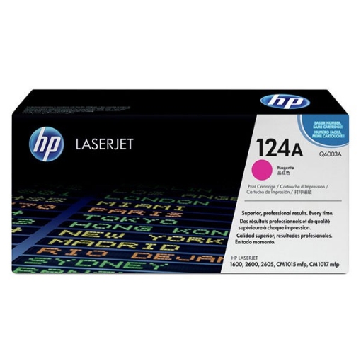 Picture of HP Q6003A (HP 124A) OEM Magenta Toner Cartridge