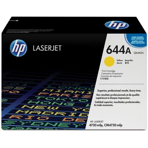 Picture of HP Q6462A (HP 644A) OEM Yellow Toner Cartridge