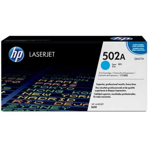 Picture of HP Q6471A (HP 502A) OEM Cyan Toner Cartridge