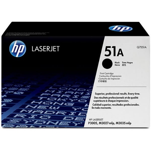 Picture of HP Q7551A (HP 51A) OEM Black Toner Cartridge