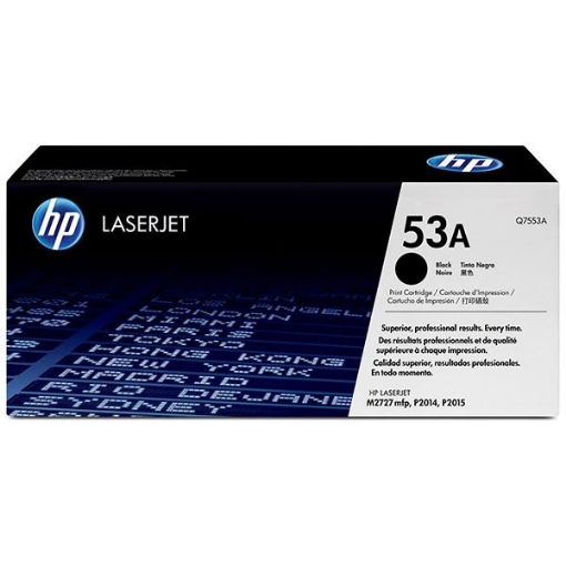 Picture of HP Q7553A (HP 53A) OEM Black Toner Cartridge