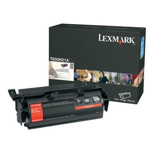 Picture of Lexmark T650H21A OEM High Yield Black Toner Cartridge