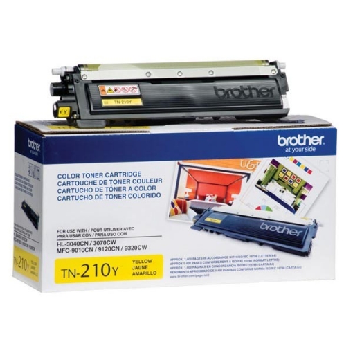 Picture of Brother TN-210Y OEM Yellow Toner Cartridge