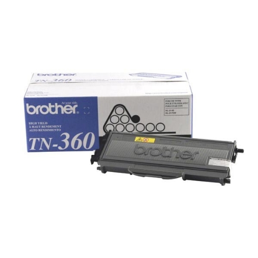 Picture of Brother TN-360 OEM High Yield Black Toner Cartridge