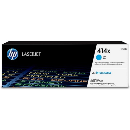 Picture of HP W2021X (HP 414X) OEM High Yield Cyan Toner Cartridge