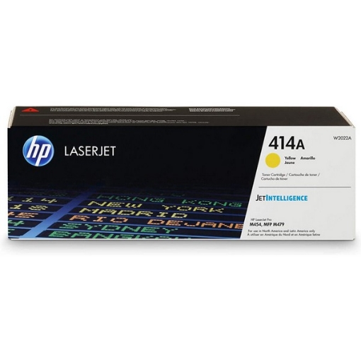 Picture of HP W2022A (HP 414A) OEM Yellow Toner Cartridge