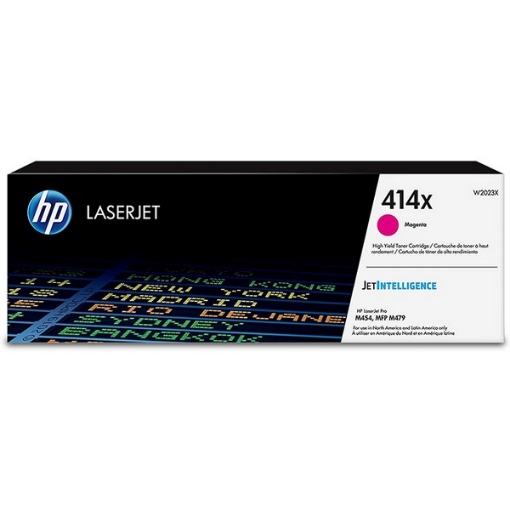 Picture of HP W2023X (HP 414X) OEM High Yield Magenta Toner Cartridge