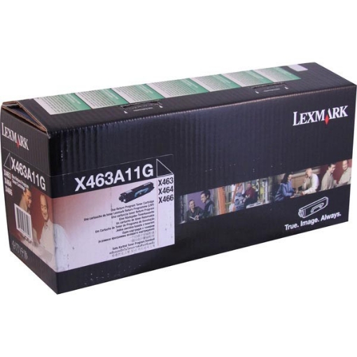 Picture of Lexmark X463A11G OEM Black Toner Cartridge