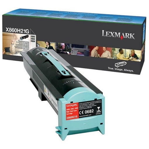 Picture of Lexmark X860H21G OEM Black Toner Cartridge