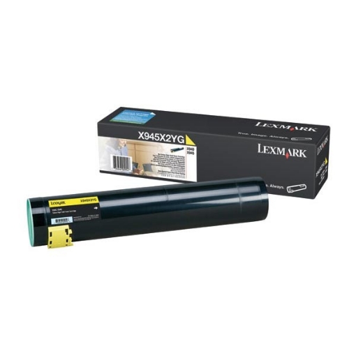 Picture of Lexmark X945X2YG OEM Yellow Toner Cartridge