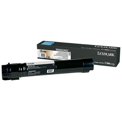 Picture of Lexmark X950X2KG OEM Extra High Yield Black Toner Cartridge