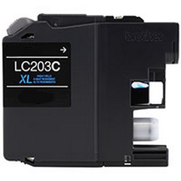 Show details for Compatible Brother LC203 XL (LC203CXL) InkJet Cartridge, Cyan, 550 High Yield Picture of Compatible Brother LC203 XL (LC203CXL) InkJet Cartridge, Cyan, 550 High Yield
