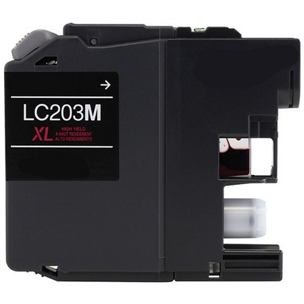 Show details for Compatible Brother LC203 XL (LC203MXL) InkJet Cartridge, Magenta, 550 High Yield Picture of Compatible Brother LC203 XL (LC203MXL) InkJet Cartridge, Magenta, 550 High Yield
