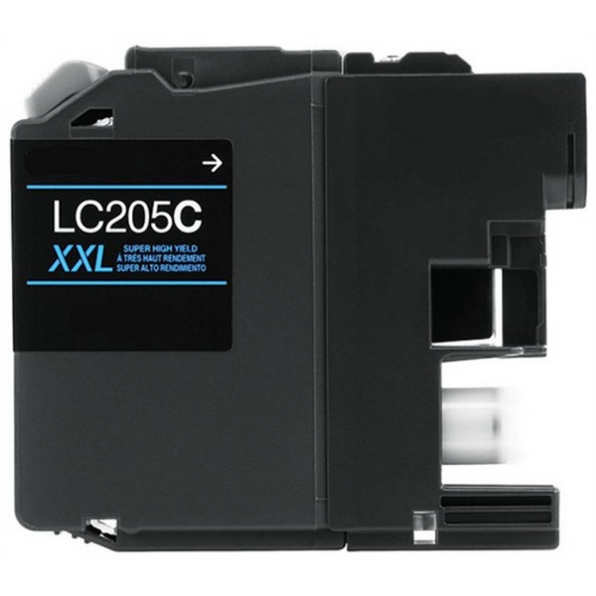 Picture of Compatible Brother LC205 XXL (LC205C) InkJet Cartridge, Cyan, 1200 Super High Yield