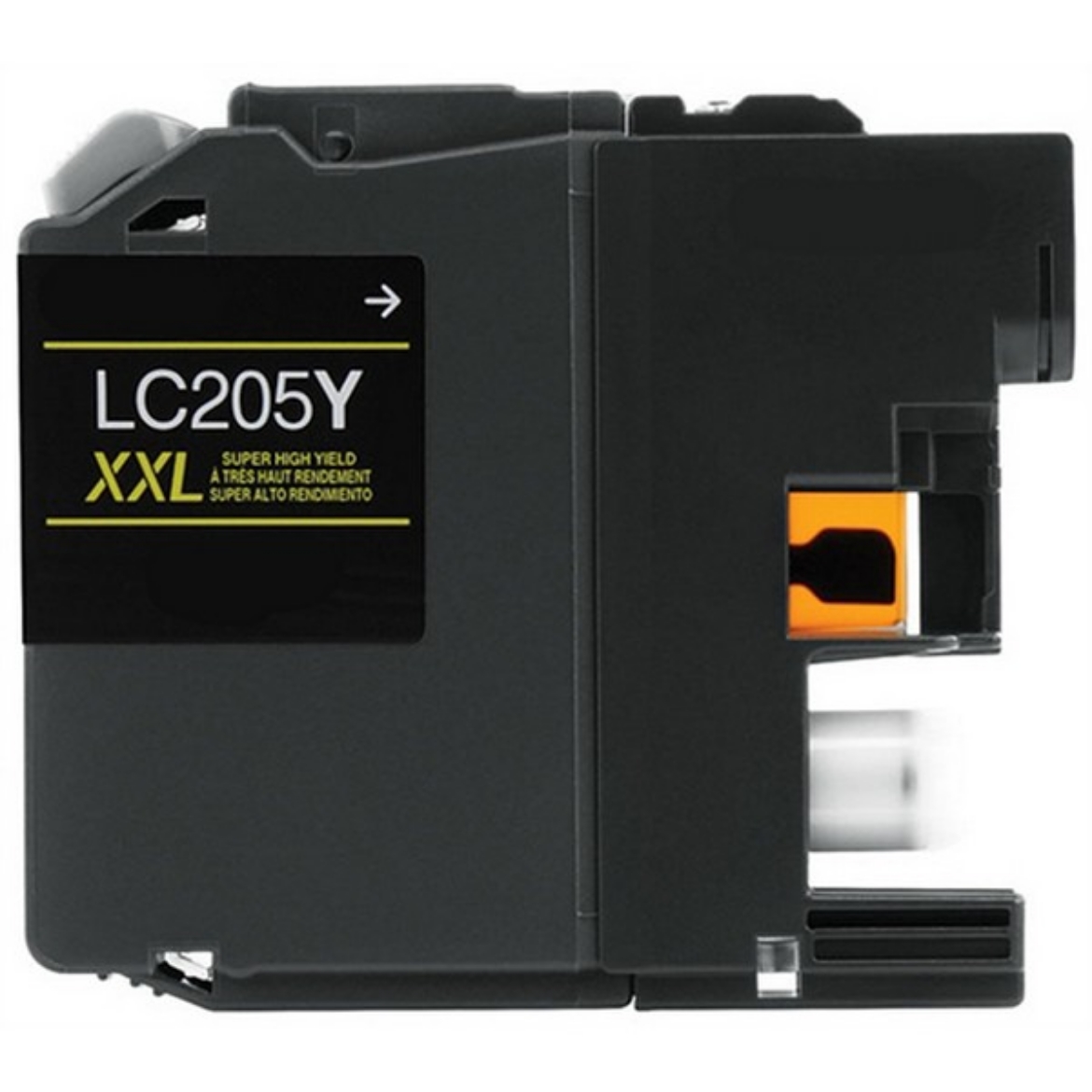 Picture of Compatible Brother LC205 XXL (LC205Y) InkJet Cartridge, Yellow, 1200 Super High Yield