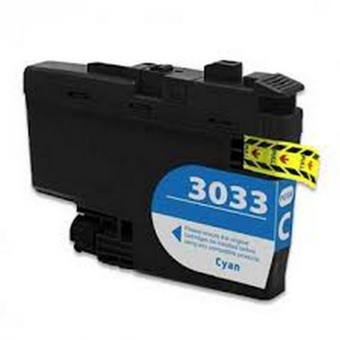 Picture of Compatible Brother LC3033 (LC3033C) InkJet Cartridge, Cyan, 1500 Super High Yield