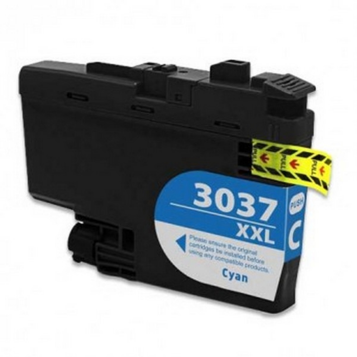 Picture of Compatible Brother LC3037 XXL (LC3037C) InkJet Cartridge, Cyan, 1500 Super High Yield