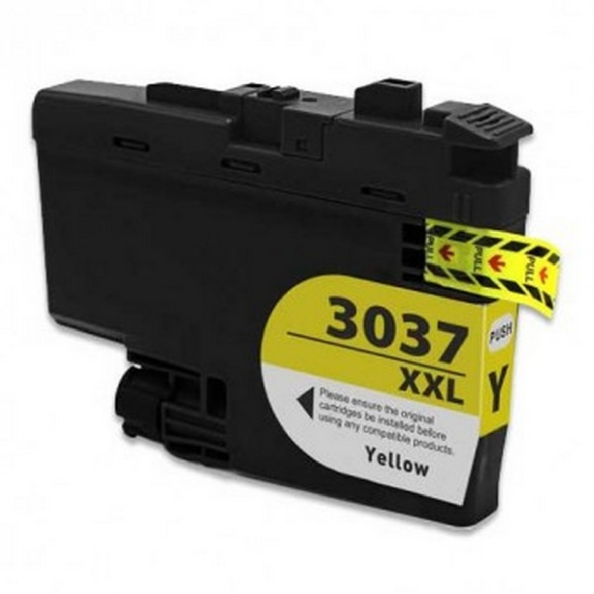 Picture of Compatible Brother LC3037 XXL (LC3037Y) InkJet Cartridge, Yellow, 1500 Super High Yield
