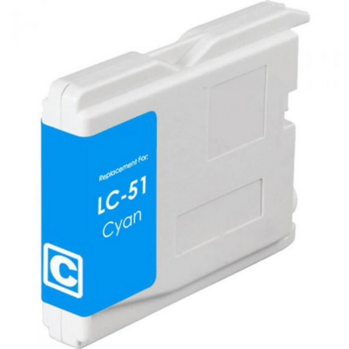 Picture of Compatible Brother LC51 (LC51C) InkJet Cartridge, Cyan, 400 Yield