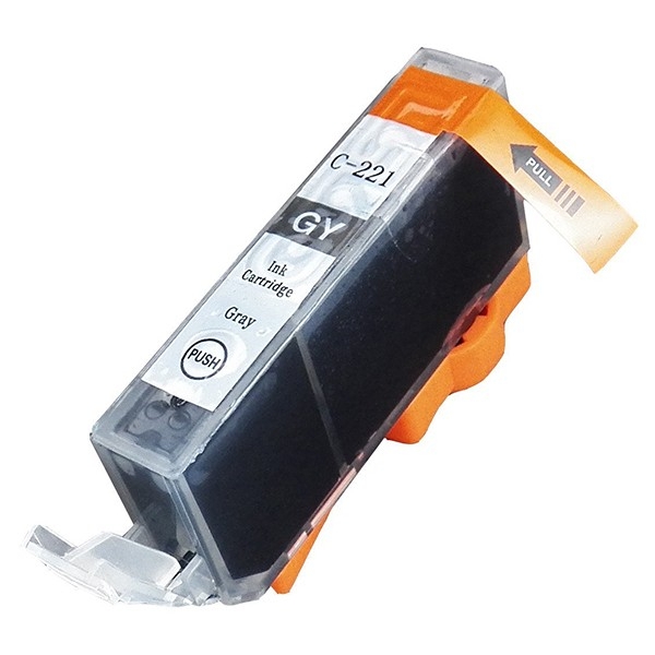 Show details for Compatible Canon CLI-221 (CLI-221GY) InkJet Cartridge, Gray, 420 Yield Picture of Compatible Canon CLI-221 (CLI-221GY) InkJet Cartridge, Gray, 420 Yield
