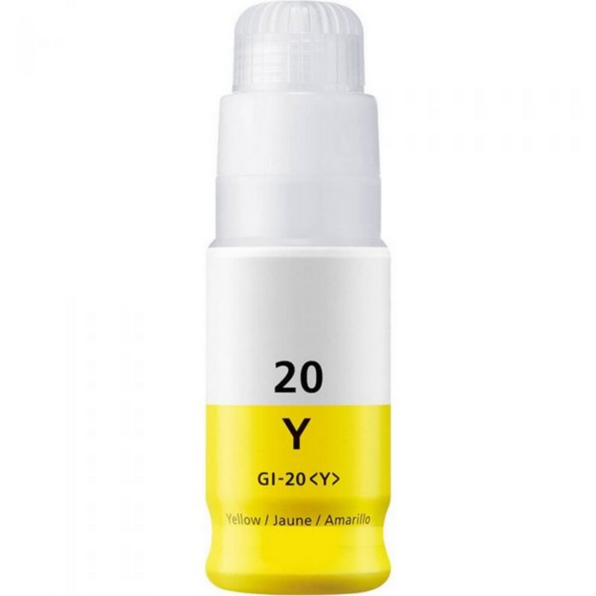 Picture of Compatible Canon GI-20 (GI-20Y) InkJet Cartridge, Yellow, 70ml