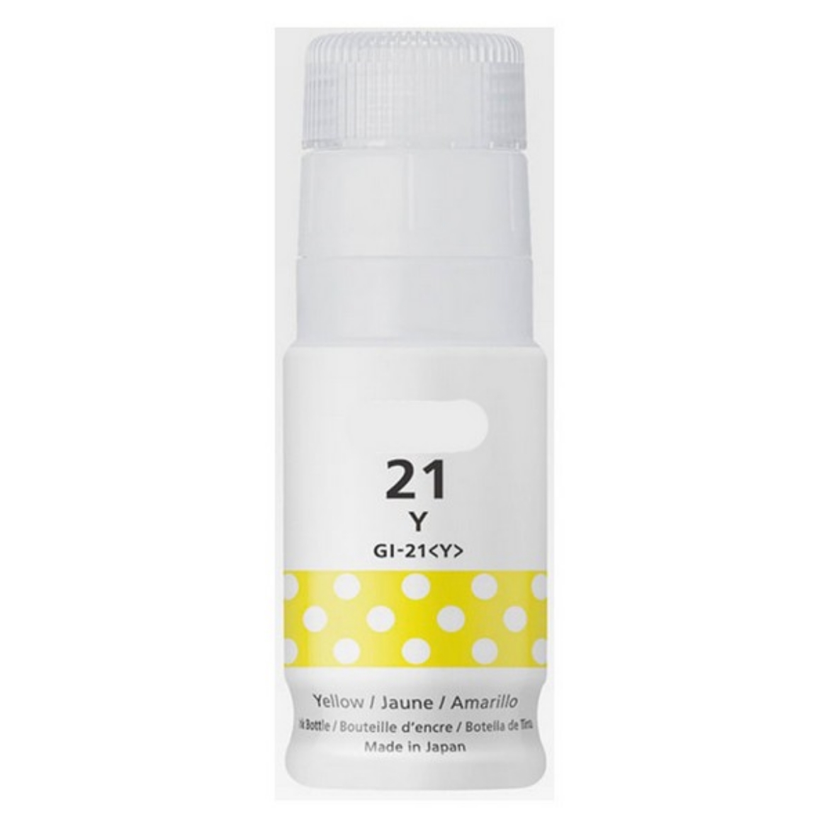 Picture of Compatible Canon GI-21Y, GI-21Y (4539C001, 3396C001) Inkjet Bottle, Yellow, 70ml