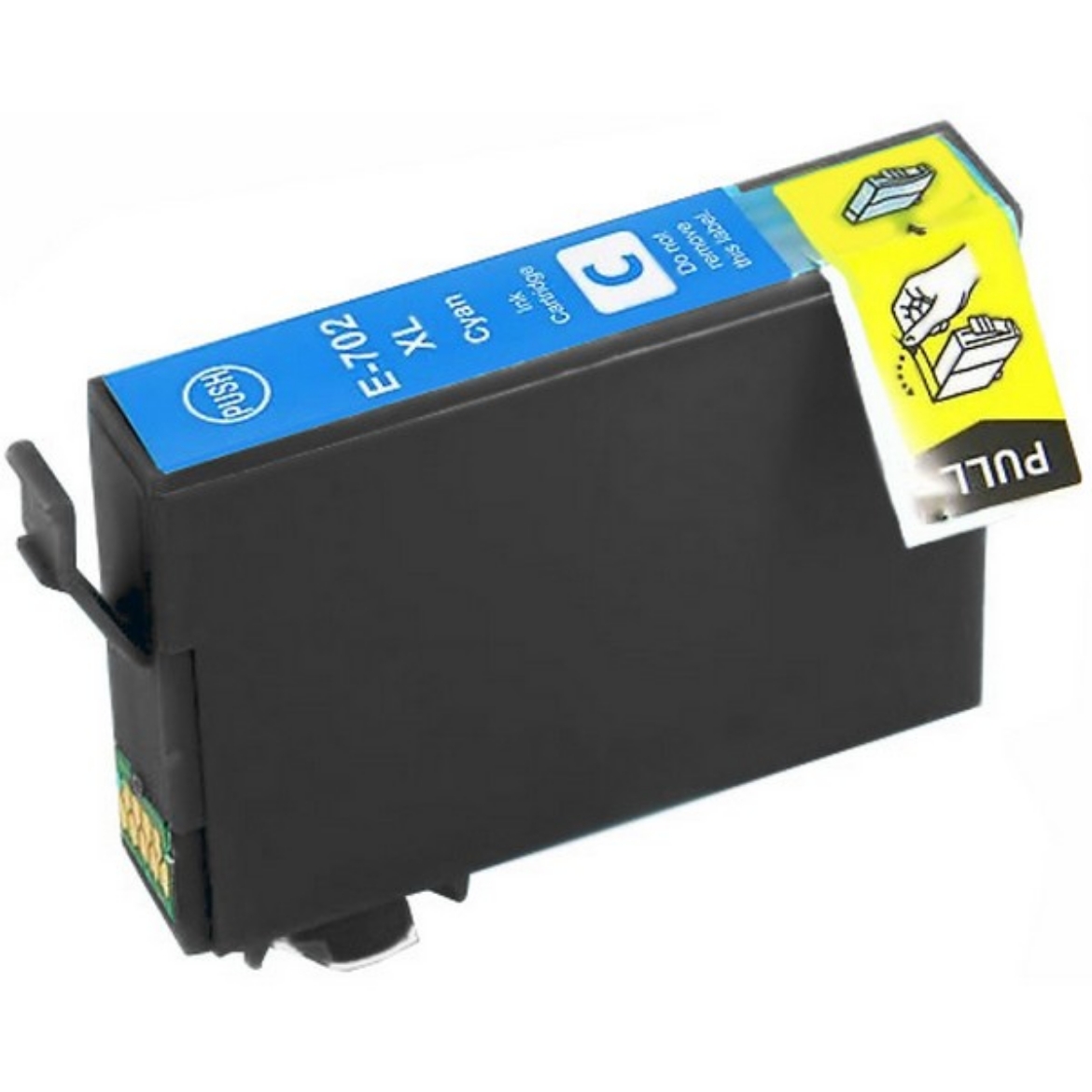 Picture of Remanufactured Epson 702XL (T702XL220) InkJet Cartridge, Cyan, 950 Ultra High Yield