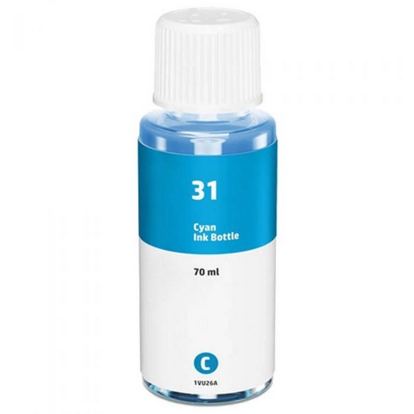 Show details for Compatible HP 31 (1VU26AN) Ink Bottle, Cyan, 8000 Yield Picture of Compatible HP 31 (1VU26AN) Ink Bottle, Cyan, 8000 Yield