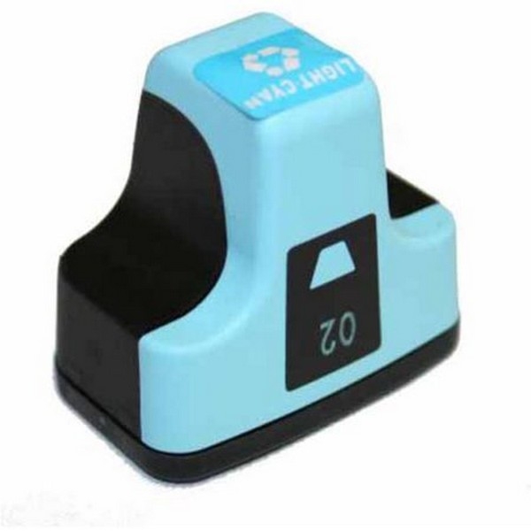 Show details for Remanufactured HP 02 (C8774WN) InkJet Cartridge, Light Cyan, 500 Yield Picture of Remanufactured HP 02 (C8774WN) InkJet Cartridge, Light Cyan, 500 Yield