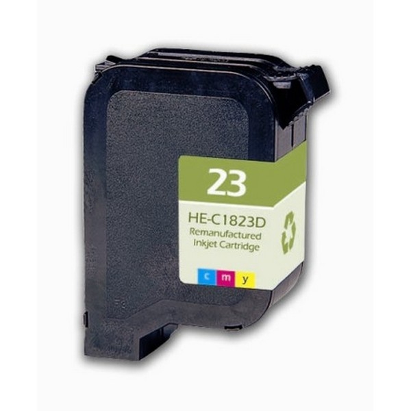 Show details for Remanufactured HP 23 (C1823D) InkJet Cartridge, Tri-Color, 38ML Picture of Remanufactured HP 23 (C1823D) InkJet Cartridge, Tri-Color, 38ML