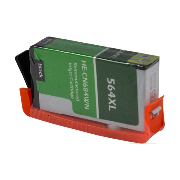 Show details for Remanufactured HP 564XL (CN684WN) InkJet Cartridge, Black, 550 High Yield, With SCC Chip Picture of Remanufactured HP 564XL (CN684WN) InkJet Cartridge, Black, 550 High Yield, With SCC Chip