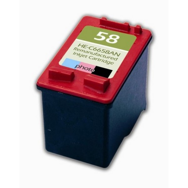 Show details for Remanufactured HP 58 (C6658AN) InkJet Cartridge, Tri-Color, 125 Yield Picture of Remanufactured HP 58 (C6658AN) InkJet Cartridge, Tri-Color, 125 Yield