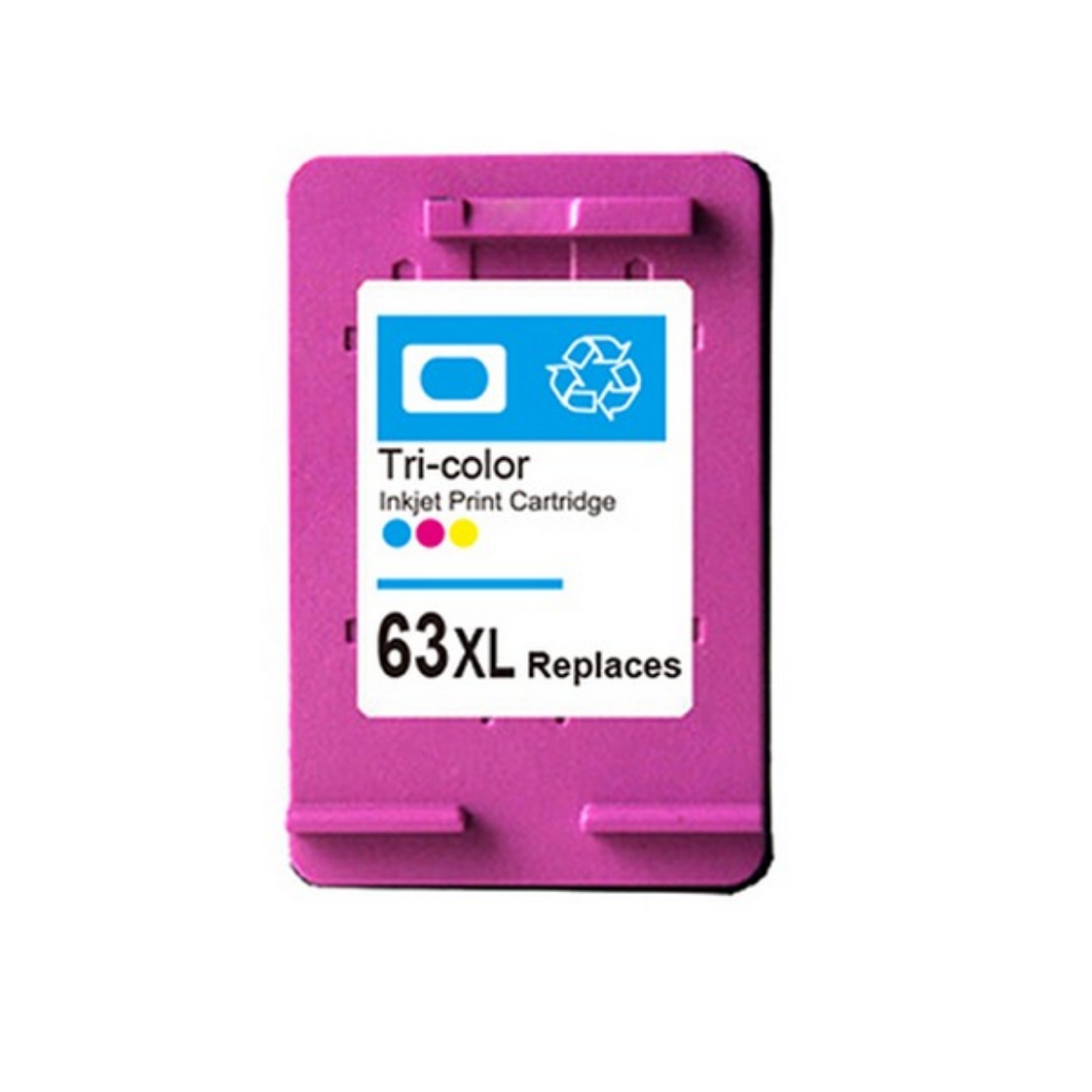 Picture of Remanufactured HP 63XL (F6U63AN) InkJet Cartridge, Tri-Color, 330 High Yield