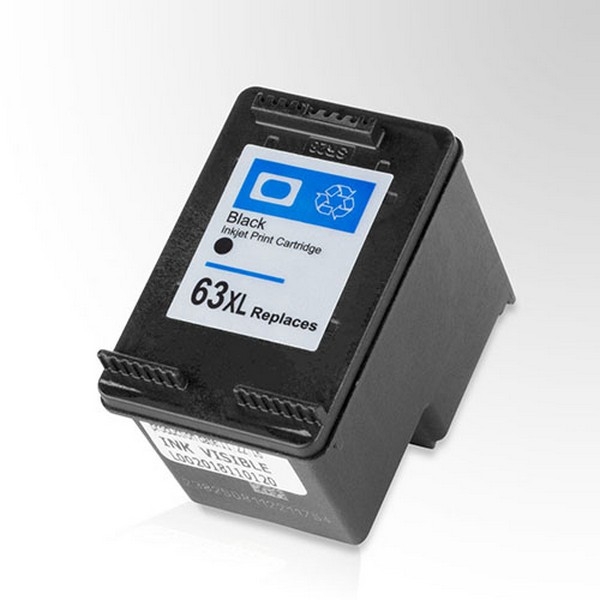 Show details for Remanufactured HP 63XL (F6U64AN) InkJet Cartridge, Black, 480 High Yield Picture of Remanufactured HP 63XL (F6U64AN) InkJet Cartridge, Black, 480 High Yield