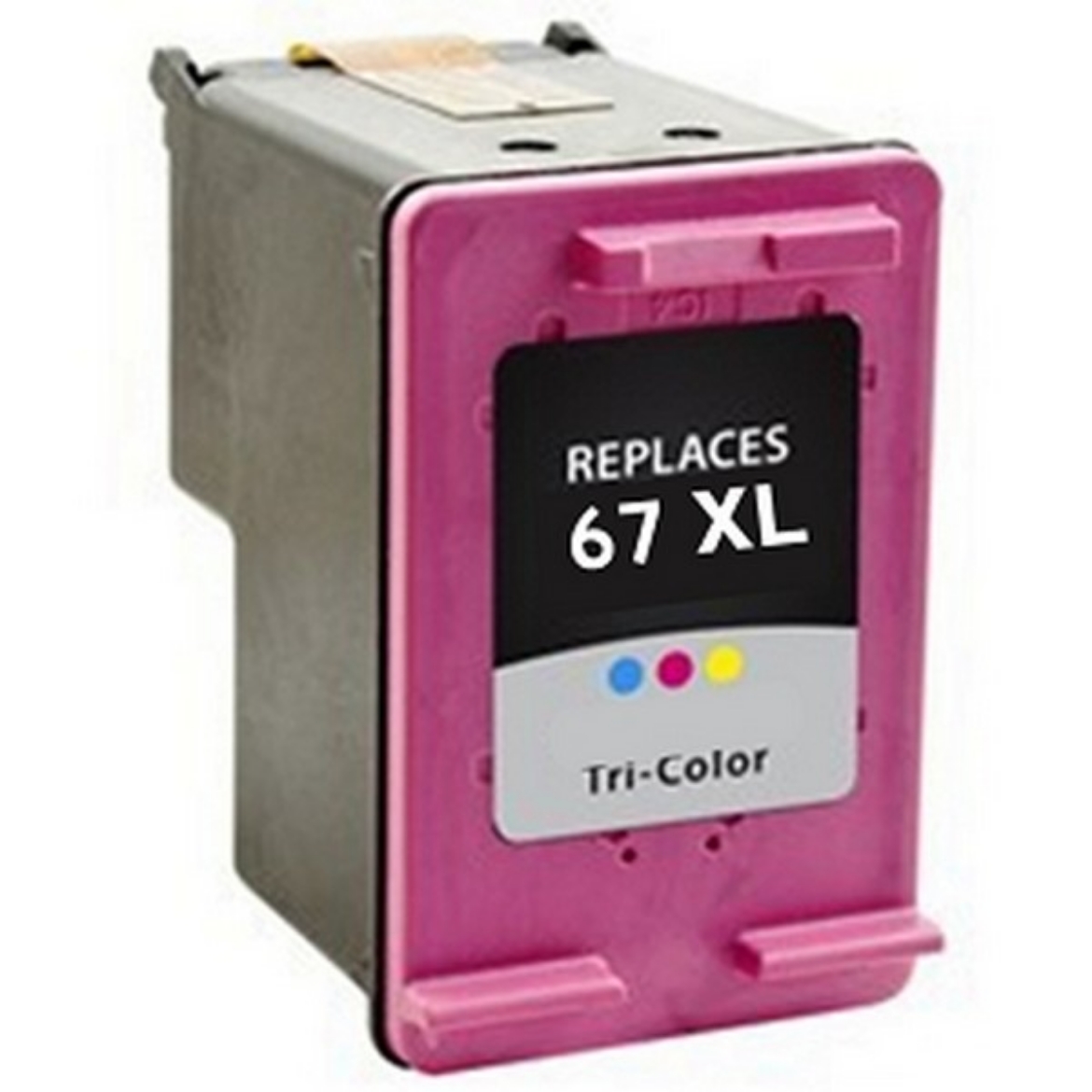 Picture of Remanufactured HP 67XL (3YM58AN) InkJet Cartridge, Tri-Color, 200 High Yield