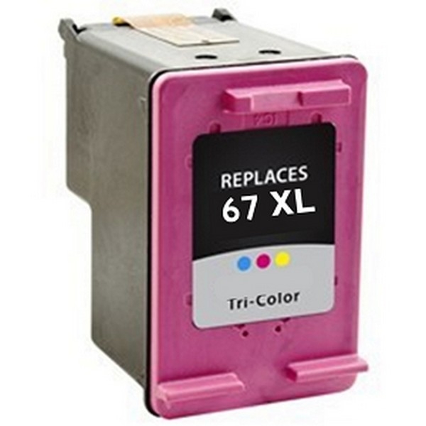 Show details for Remanufactured HP 67XL (3YM58AN) InkJet Cartridge, Tri-Color, 200 High Yield Picture of Remanufactured HP 67XL (3YM58AN) InkJet Cartridge, Tri-Color, 200 High Yield