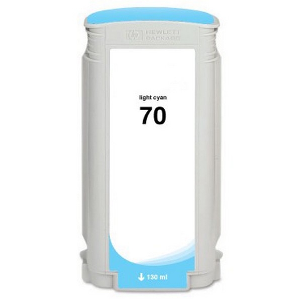 Show details for Remanufactured HP 70 (C9390A) Wide Format, Light Cyan, 130ml Yield Picture of Remanufactured HP 70 (C9390A) Wide Format, Light Cyan, 130ml Yield