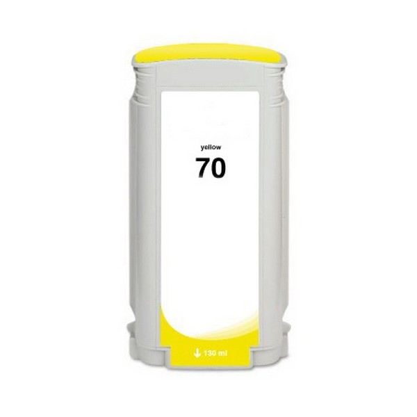 Show details for Remanufactured HP 70 (C9454A) Wide Format, Yellow, 130ml Yield Picture of Remanufactured HP 70 (C9454A) Wide Format, Yellow, 130ml Yield