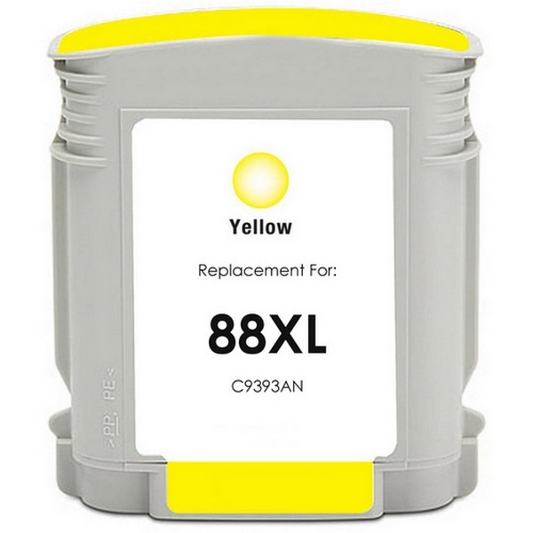 Show details for Remanufactured HP 88XL (C9393AN) InkJet Cartridge, Yellow, 1540 High Yield Picture of Remanufactured HP 88XL (C9393AN) InkJet Cartridge, Yellow, 1540 High Yield