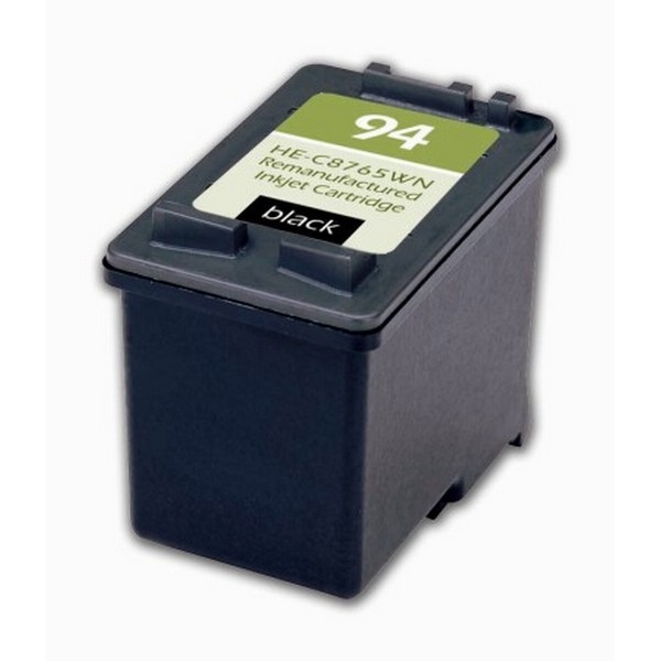 Show details for Remanufactured HP 94 (C8765WN) InkJet Cartridge, Black, 480 Yield Picture of Remanufactured HP 94 (C8765WN) InkJet Cartridge, Black, 480 Yield