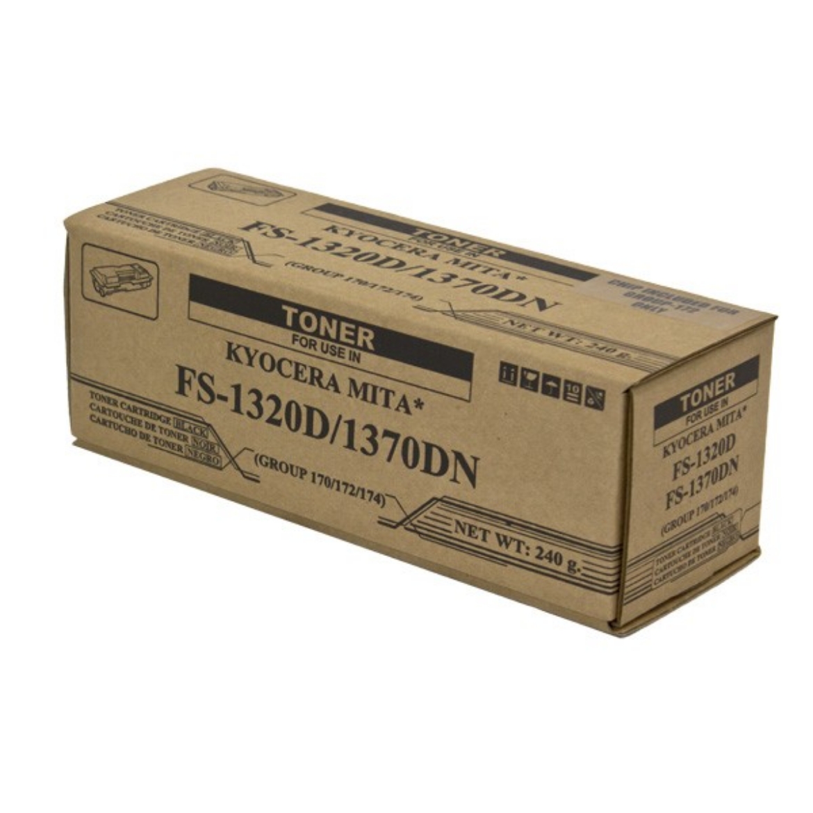 Picture of Compatible Kyocera Mita TK-172 (1T02LZ0US0) Toner Cartridge, Black, 7.2K Yield