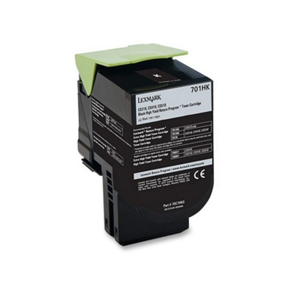 Picture of Compatible Lexmark 701HK (70C1HK0) Toner Cartridge, Black, 4K High Yield